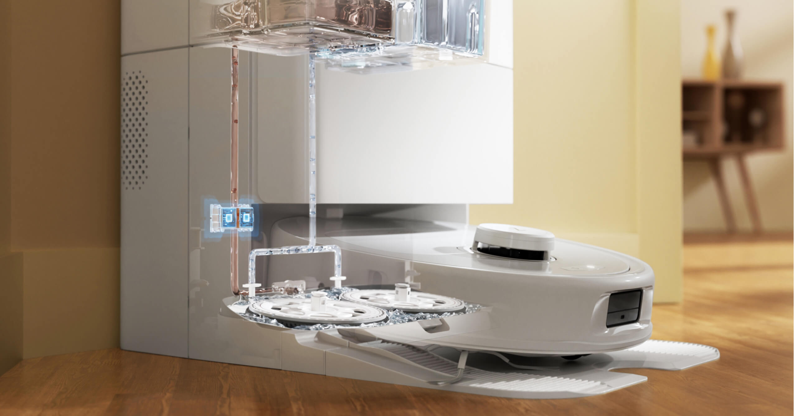 roborock qrevo maxv intelligent dirt detection to re-wash