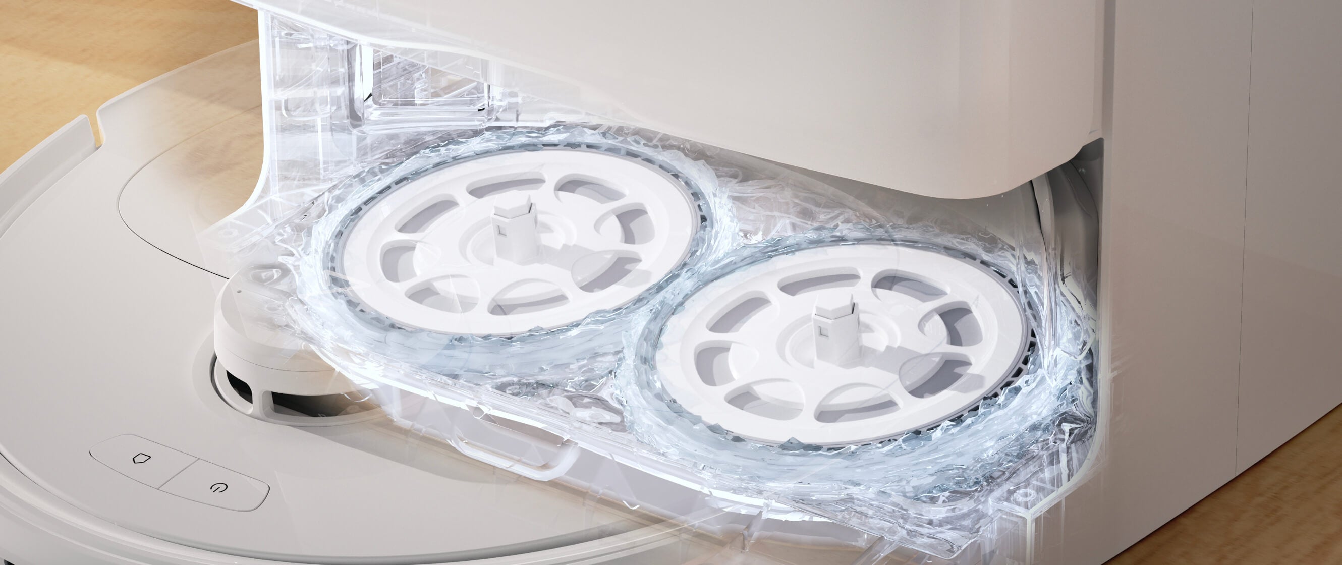 hot water mop washing to remove stains and other dirt