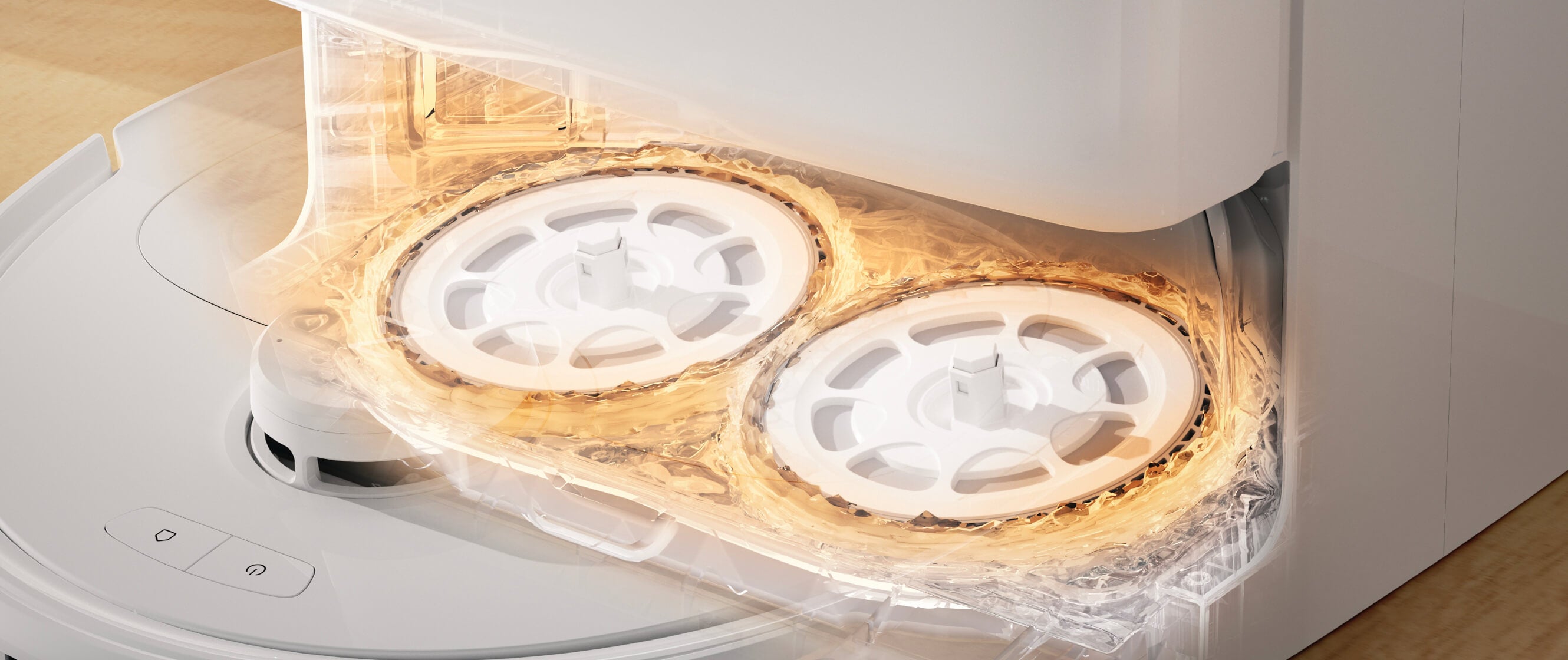 hot water mop washing to remove stains and other dirt